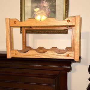 Wooden Wine Rack Bottle Holder
